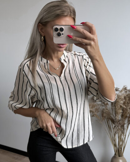 PBO hõbeniitidega pluus XS