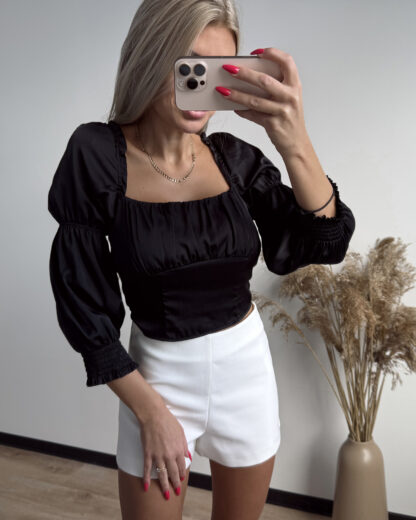 H&M satäänne pluus S